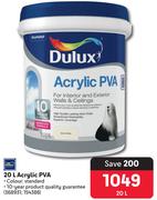 Dulux Acrylic PVA-20Ltr