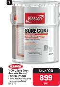Plascon Sure Coat Solvent-Based Plaster Primer 357975-20Ltr