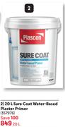 Plascon Sure Coat Water-Based Plaster Primer 357976-20Ltr