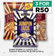 Diddle Daddle Or Jumpin Jack popcorn Assorted-For 3 x 90g/ 100g/ 150g