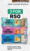 Food Lover's Rice Crackers Assorted-For 3 x 100g