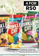 Willards Crinkle Cut Chips Assorted-For 4 x 120g