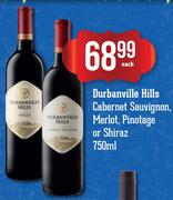 Durbanville Hills Cabernet Sauvignon, Merlot, Pinotage Or Shiraz-750ml Each