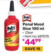 Pritt Ponal Wood Glue (Clear) 687075-100ml