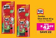 Pritt Jumbo Glue Stick 98408-43g Each