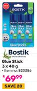 Bostik Glue Stick 820386-3 x 40g