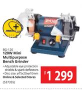 Ryobi 120W Mini Multipurpose Bench Grinder BG-120