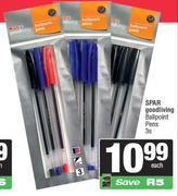 Spar Good Living Ballpoint Pens-3s Each