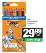 Bic Kids Colouring Pencil Evo-12s Each