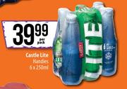 Castle Lite Handies-6 x 250ml Per Pack