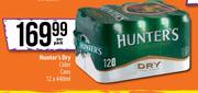 Hunter's Dry Cider Cans-12 x 440ml Per Pack