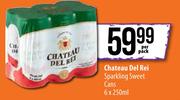 Chateau Del Rei Sparkling Sweet Cans-6 x 250ml Per Pack