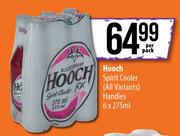 Hooch Spirit Cooler (All Variants) Handies-6 x 275ml Per Pack