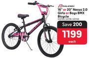 Raleigh 16" Or 20" Nexus 2.0 Girls Or Boys BMX Bicycle-Each