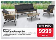 Terrace Leisure Boho Patio Lounge Set-Per Set
