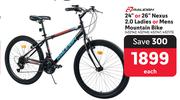 Raleigh 24" Or 26" Nexus 2.0 Ladies Or Mens Mountain Bike-Each