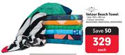 Home Living Velour Beach Towel-Each