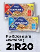 Blue Ribbon Squares Assorted-For 2 x 220g