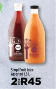 Simpl Fruit Juice Assorted-For 2 x 1.5L
