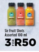 Sir Fruit Shots Assorted-For 3 x 100ml