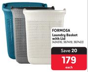 Formosa Laundry Basket With Lid-Each