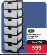 GSI 6 Drawer Maxi Storage Set-Each