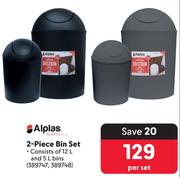 Alplas 2 Piece Bin Set-Per Set