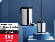 Primaries 3L Bin & Brush Set-Per Set