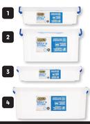 Addis 5.6L Snap & Store Storage Box-Each
