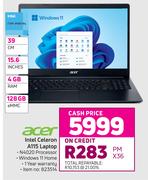 Acer 39cm (15.6") Intel Celeron A115 Laptop
