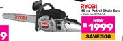 Ryobi 45cc Petrol Chain Saw
