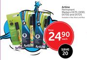 Artline Permanent Markers EK70, EK90, EK700 And EK725-Each