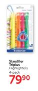 Steadtler Triplus Highlighters 4 Pack