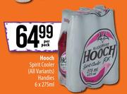 Hooch Spirit Cooler (All Variants) Handies-6 x 275ml Per Pack 