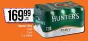 Hunter's Dry Cider Cans-12 x 440ml Per Pack