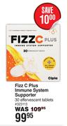 Fizz C Plus Immune System Supporter 30 Effervescent Tablets