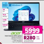 Acer 39cm Intel Celeron A115 Laptop