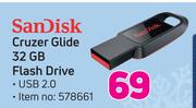 Sandisk Cruzer Glide 32GB Flash Drive USB 2.0