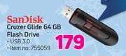 Sandisk Cruzer Glide 64GB Flash Drive USB 3.0