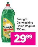 Sunlight Dishwashing Liquid Regular-750ml