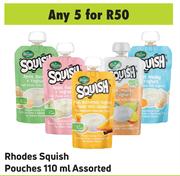 Rhodes Squish Pouches Assorted-For 5 x 110ml