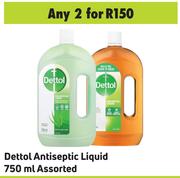 Dettol Antiseptic Liquid Assorted-For 2 x 750ml