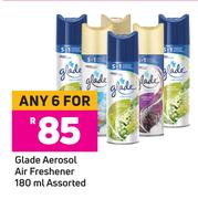 Glade Aerosol Air Freshener Assorted-For 6 x 180ml