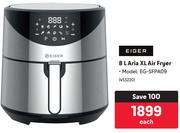 Eiger 8Ltr Aria XL Air Fryer EG-SFPA09