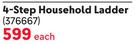 Home Quip 4 Step Household Ladder