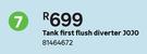 JoJo Flush Diverter First Tank