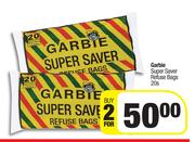 Garbie Super Saver Refuse Bags-For 2 x 20s