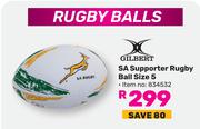 Gilbert SA Supporter Rugby Ball Size 5