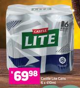 Castle Lite Cans-6 x 410ml