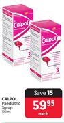 Calpol Paediatric Syrup-100ml Each